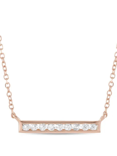 LB Exclusive 14K rose gold diamond necklace