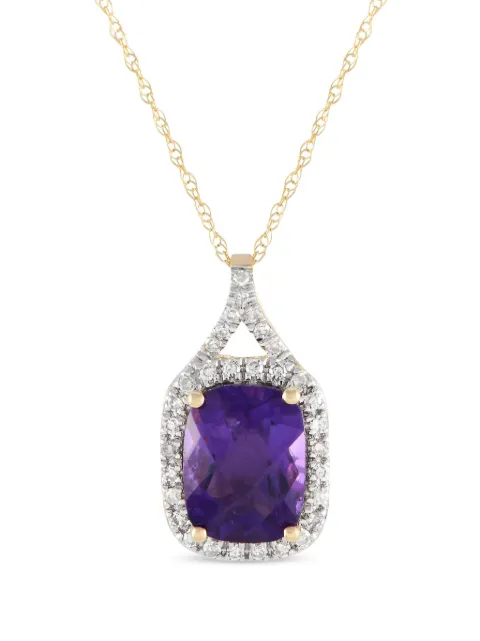LB Exclusive diamond and amethyst necklace 