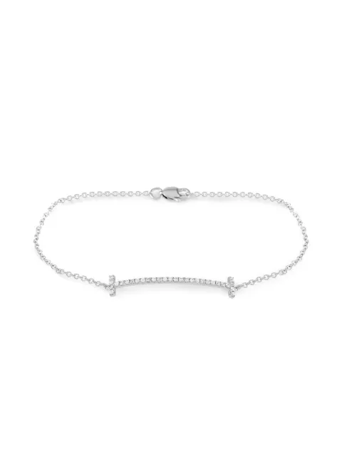 LB Exclusive pulsera en oro blanco de 14kt con diamante