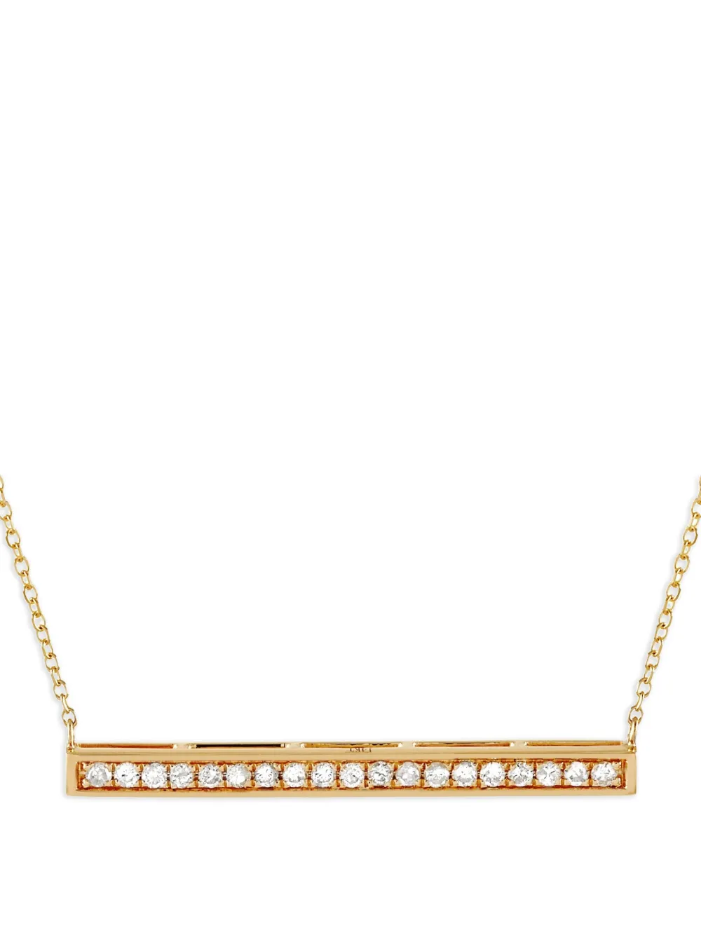 14K yellow gold diamond necklace