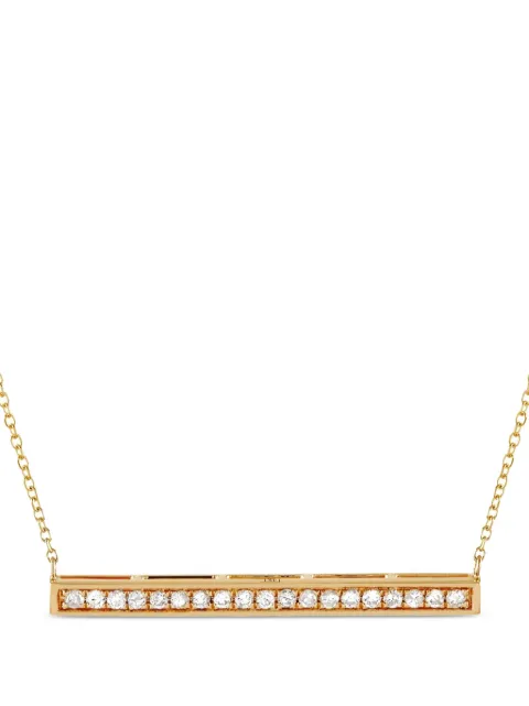 LB Exclusive 14K yellow gold diamond necklace
