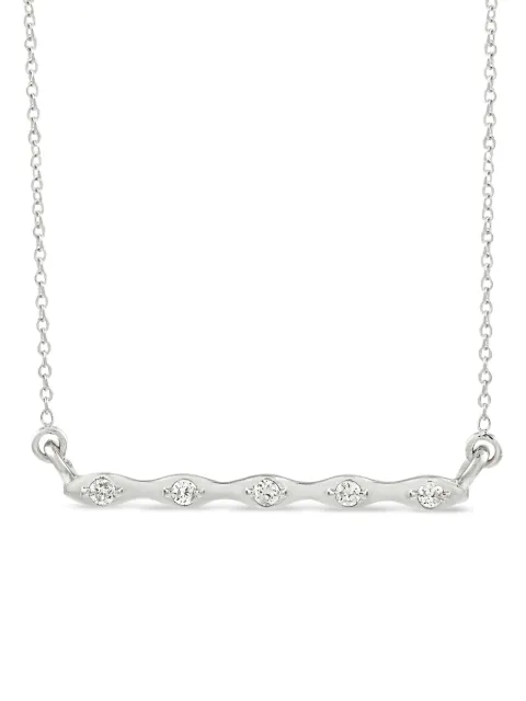 LB Exclusive collier en or blanc 14ct pavé de diamants