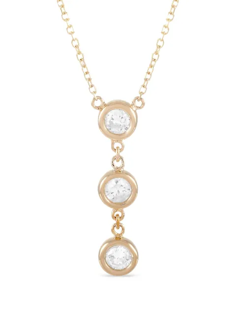 LB Exclusive 14K yellow gold diamond necklace
