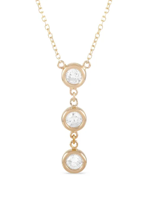Collier en or 14ct pavé de diamants - LB Exclusive - Modalova