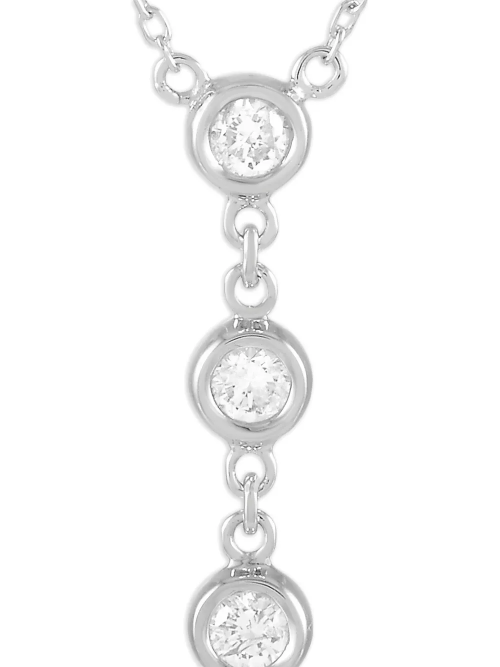 LB Exclusive 14K white gold diamond necklace | Image 2