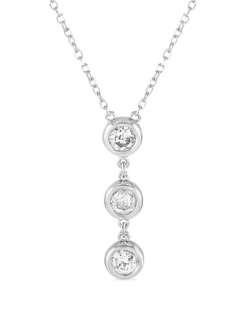 LB Exclusive 14K white gold diamond necklace 
