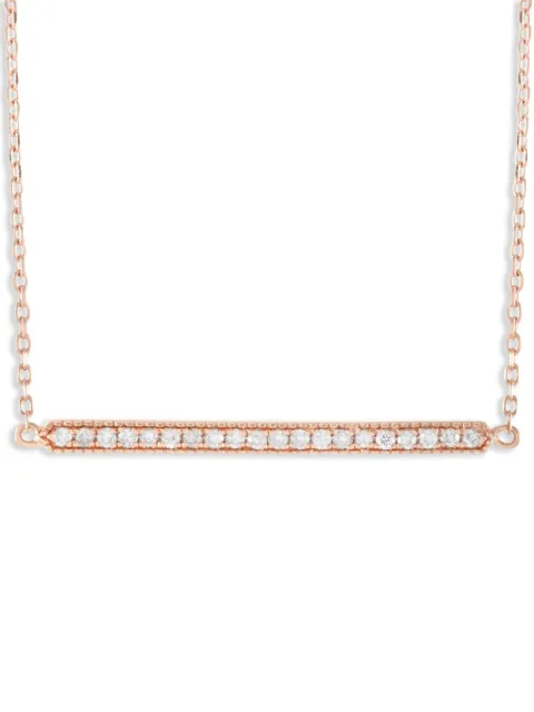LB Exclusive collar en oro rosa de 14kt con diamante