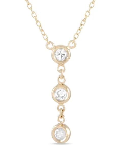 LB Exclusive collar en oro amarillo de 14kt con diamante