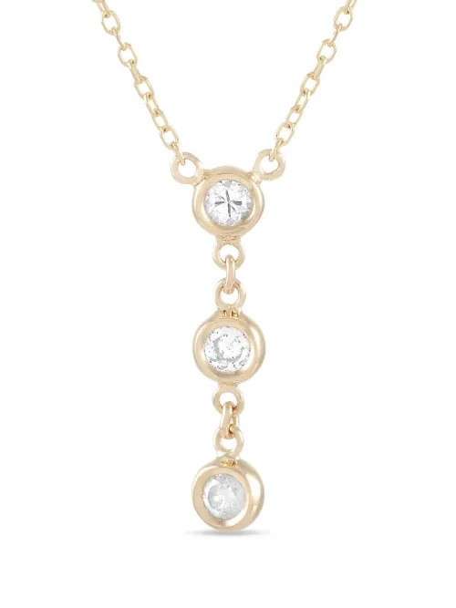 Collier en or 14ct pavé de diamants - LB Exclusive - Modalova