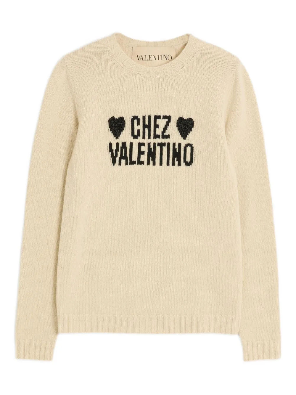 Valentino Garavani CHEZ VALENTINO SWEATER Beige