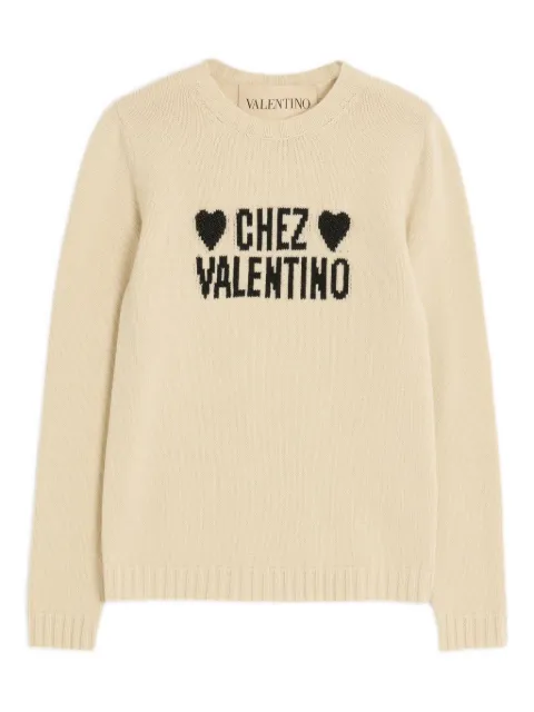 Valentino Garavani suéter con detalle de corazón