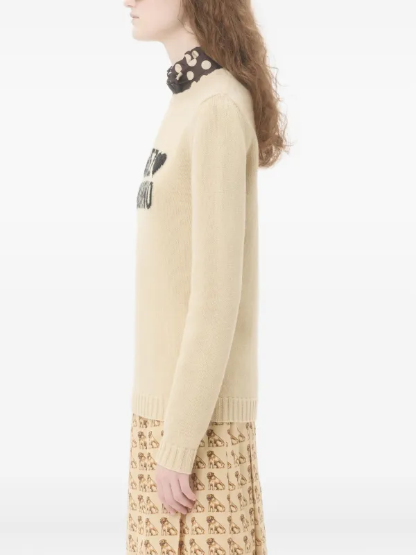 ニット・セーター Valentino Wool And Mohair Sweater With Lurex Hearts Mohair Wool And Lurex Sweater With Heart Jacquard Pattern
