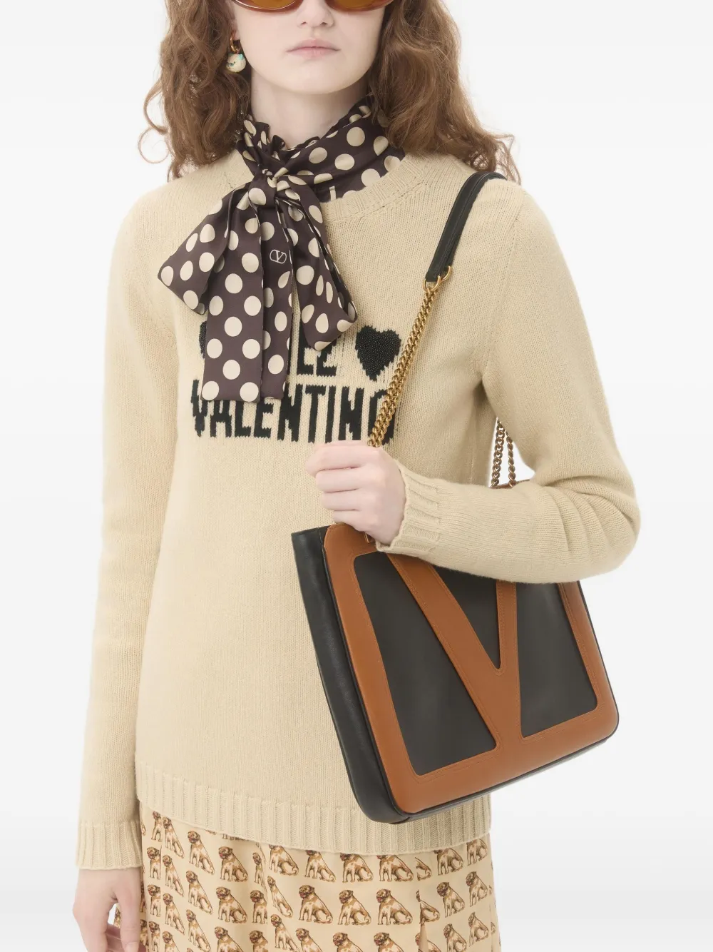 Valentino Garavani heart-embellished Sweater | Neutrals