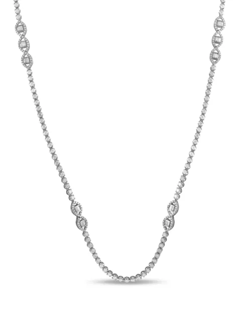 LB Exclusive collar en oro blanco de 18kt con diamante
