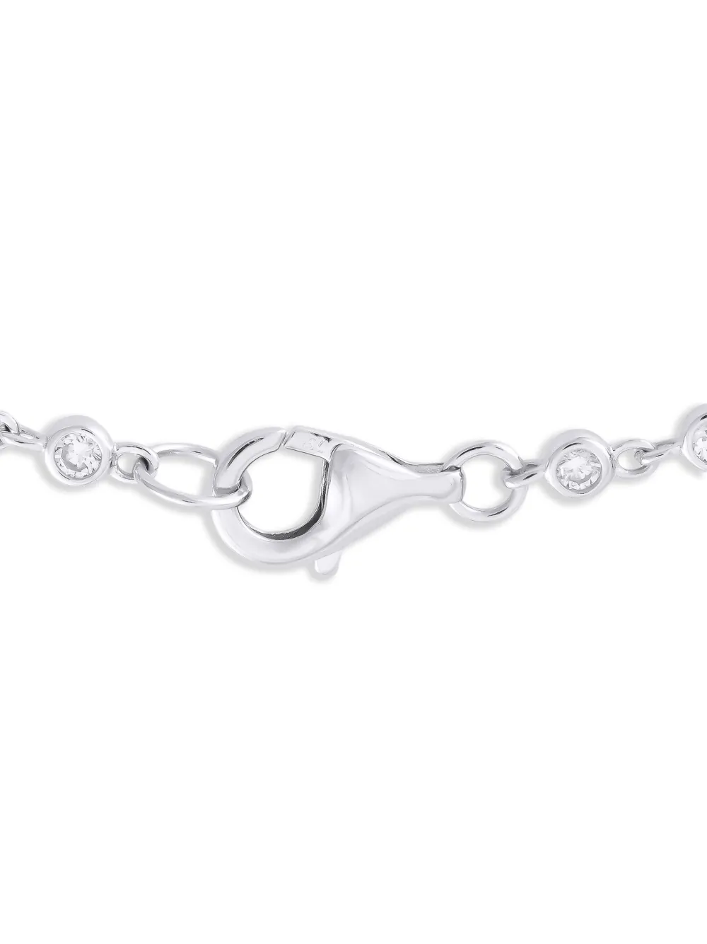 LB Exclusive pre-owned 18K white gold layered diamond necklace | Image 2