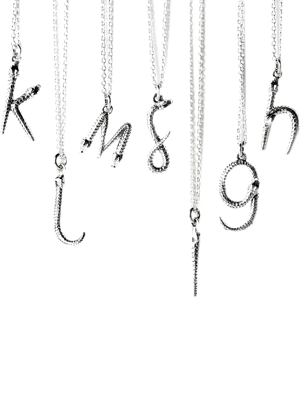 Theo Fennell sterling silver Alias Letter Mamba necklace | Image 2