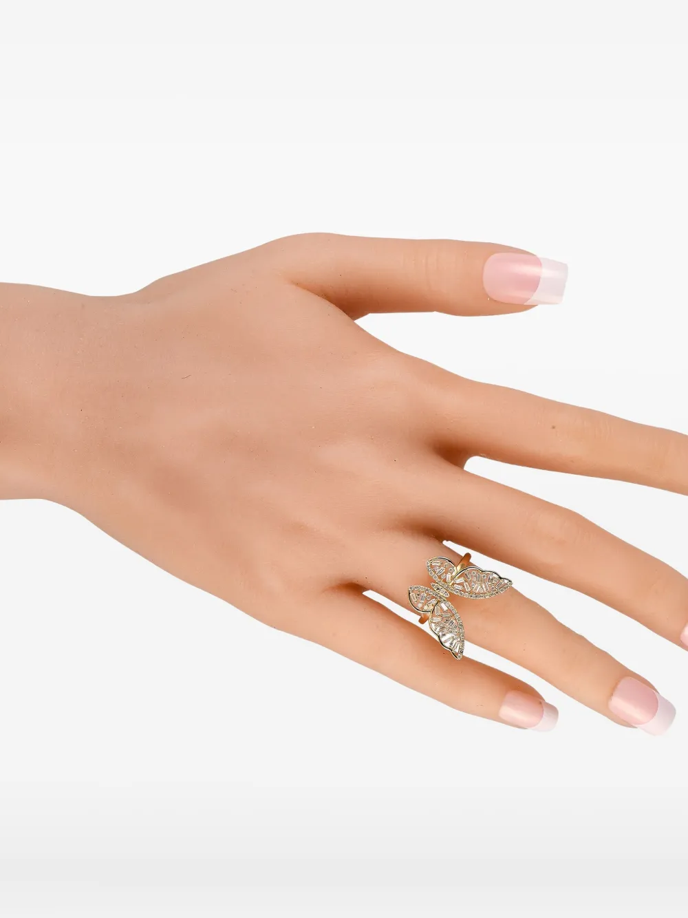 LB Exclusive 14kt yellow gold Butterfly diamond ring | Pre-Owned | Image 2