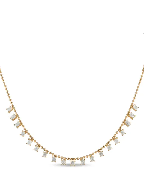 LB Exclusive 18K yellow gold Station diamond necklace