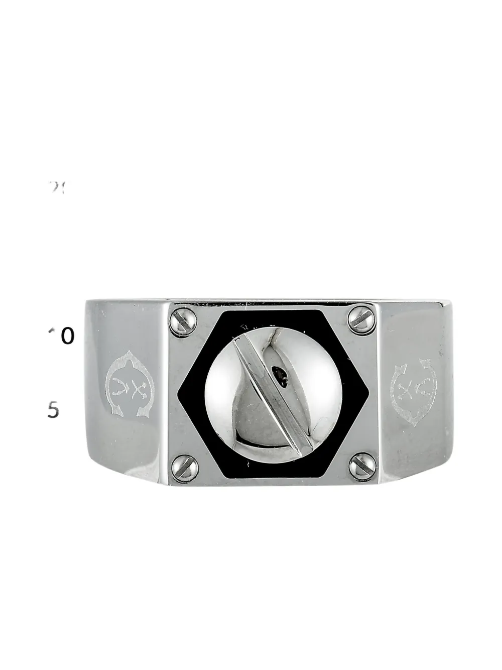 Charriol logo-engraved ring - Argento