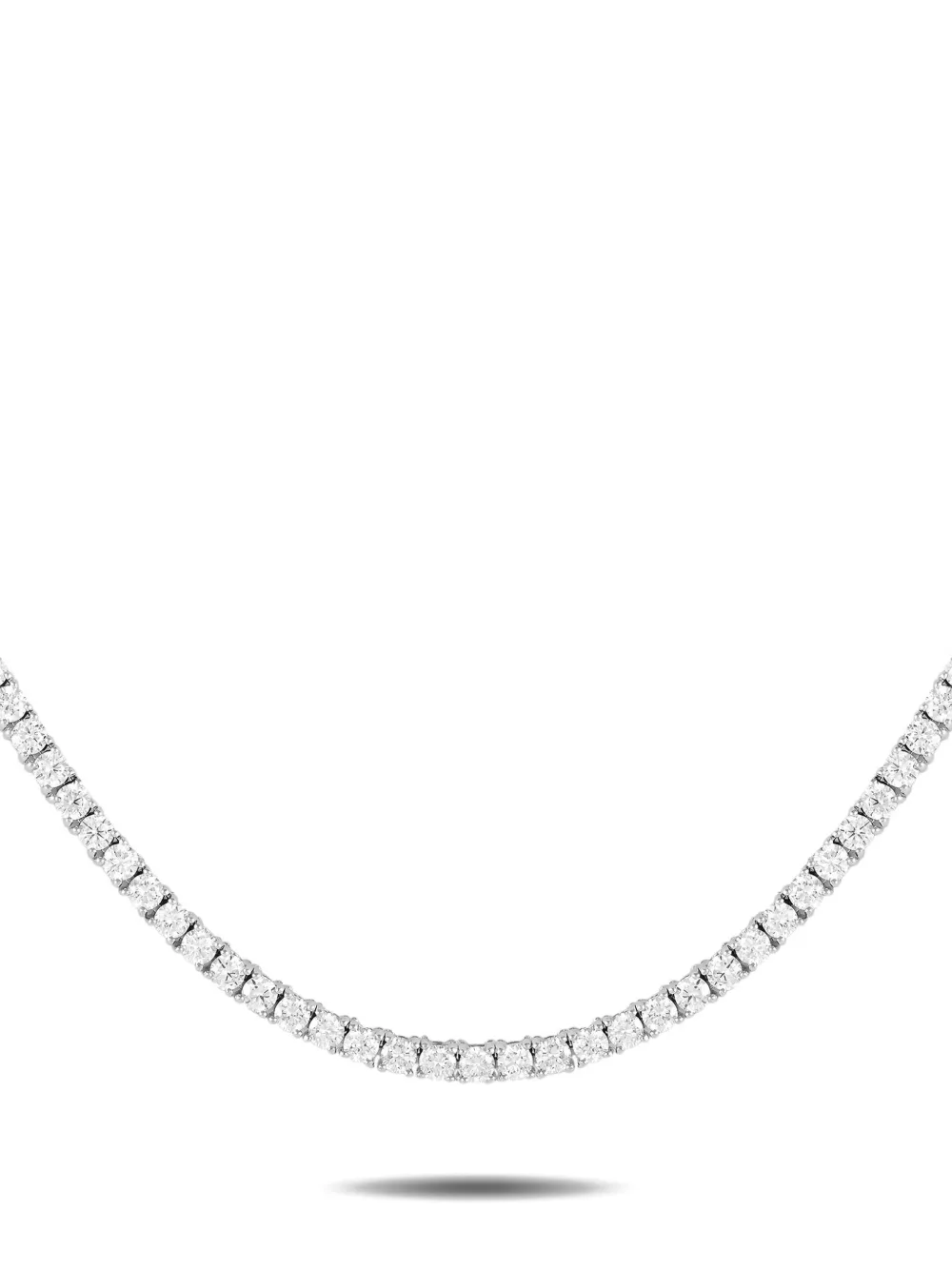 LB Exclusive 14kt white gold Tennis diamond necklace - シルバートーン LB Exclusive 14kt white gold Tennis diamond necklace - シルバートーン