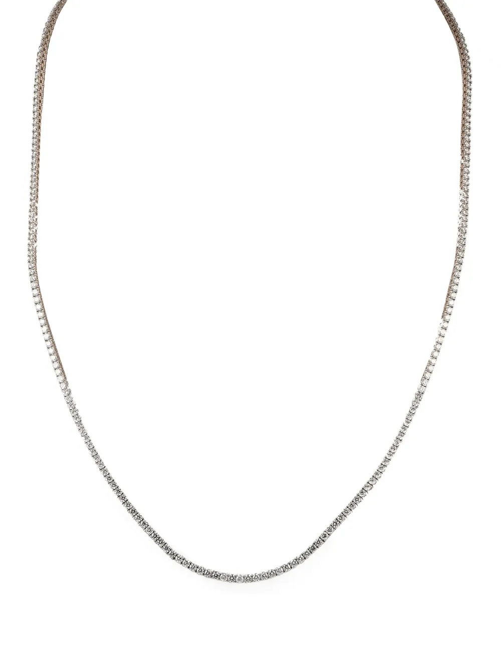 LB Exclusive 14kt white gold Tennis diamond necklace - シルバートーン LB Exclusive 14kt white gold Tennis diamond necklace - シルバートーン