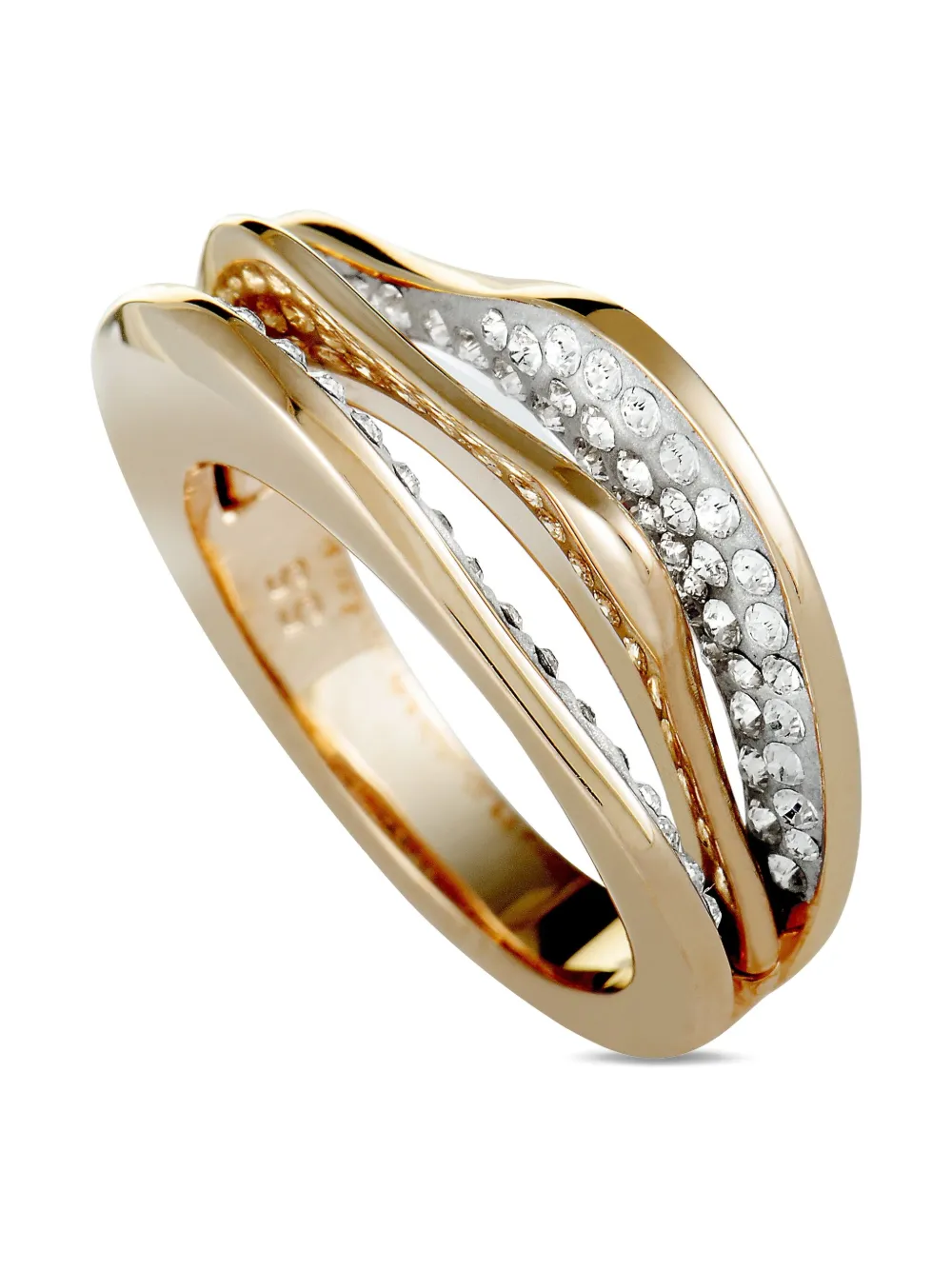 Swarovski Hilly crystal wave ring | Image 2
