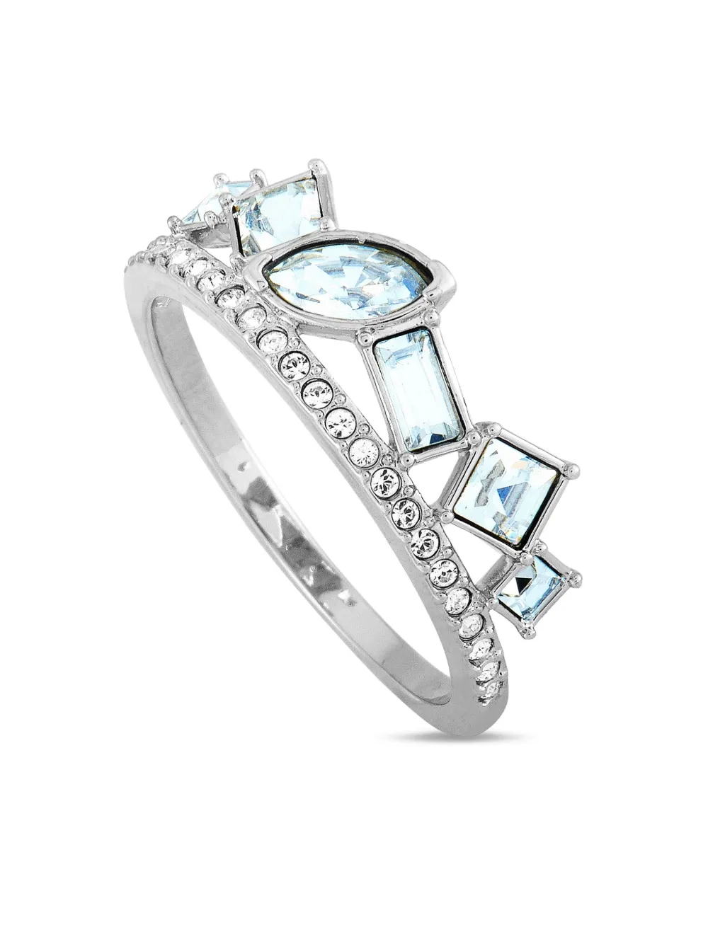 Pre-owned Swarovski Henrietta Ring In Silver