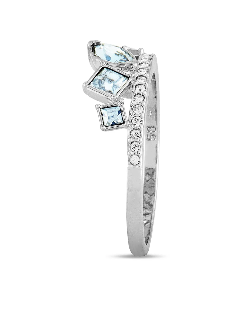 Pre-owned Swarovski Henrietta Ring In Silver