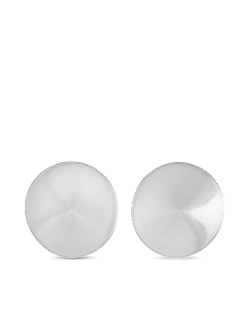 Pre-owned Calvin Klein Polished-finish Earrings In Silver