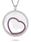 Chopard Pre-Owned 18kt white gold heart pendant necklace - Silver