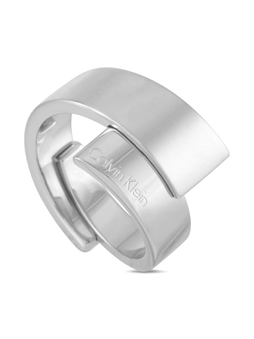 Calvin Klein Vintage logo-engraved ring | Image 2