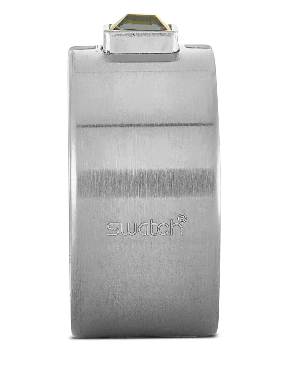 Swatch Vintage stainless steel and smoky crystal ring | Women | Image 2