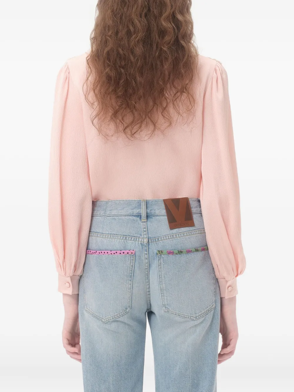 Valentino Garavani Blouse met kant Roze