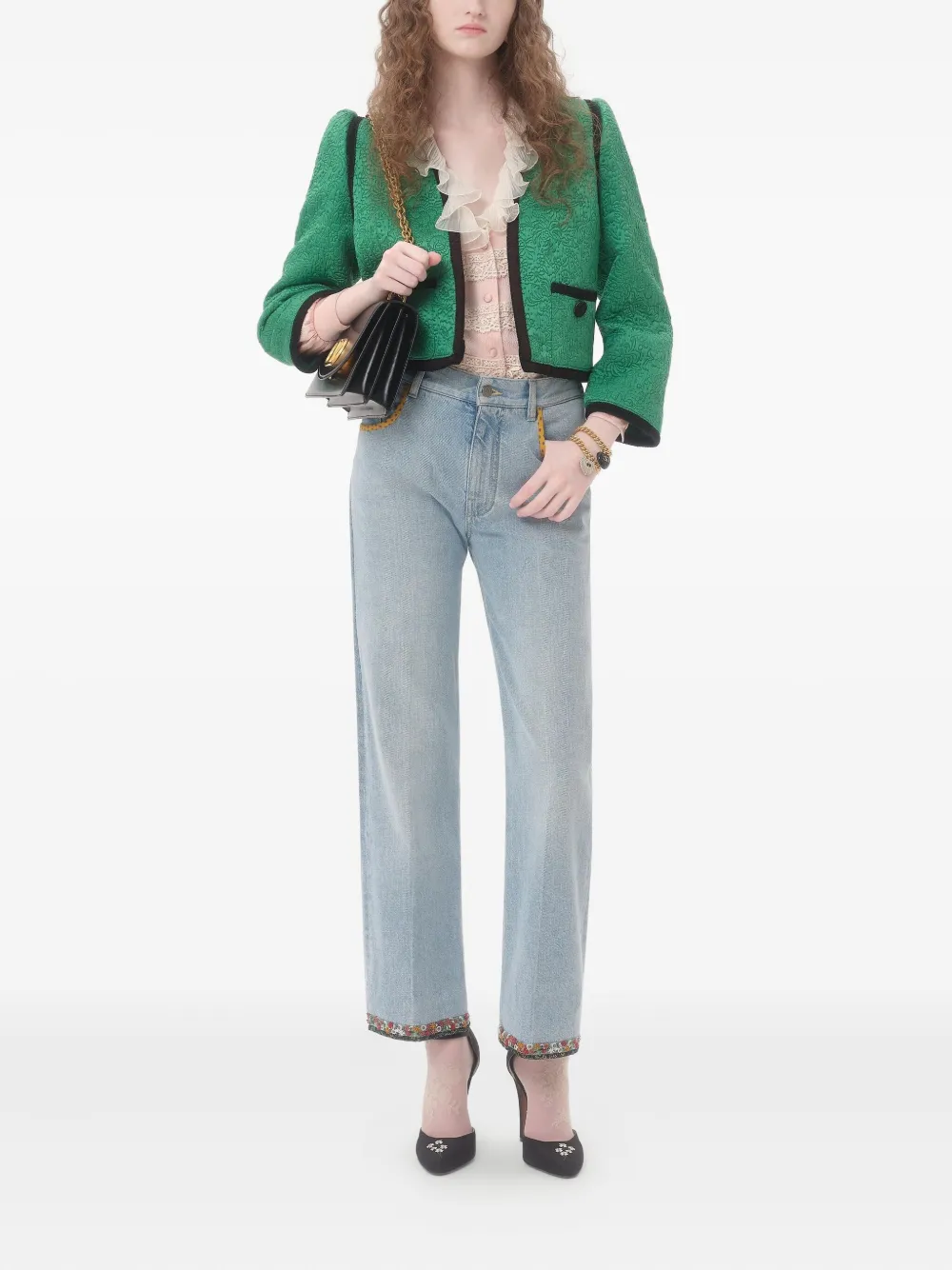 Valentino Garavani Blouse met kant Roze