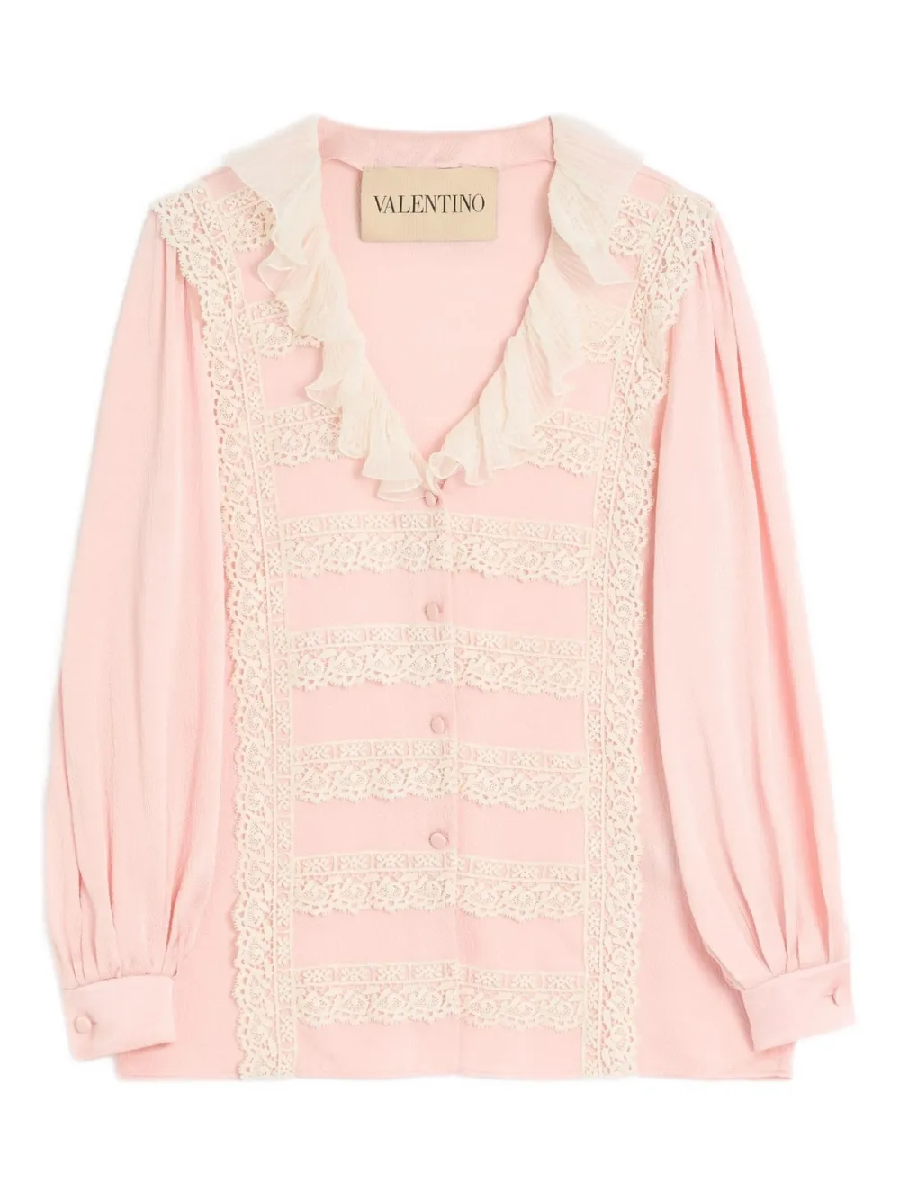 Valentino Garavani Blouse met kant Roze