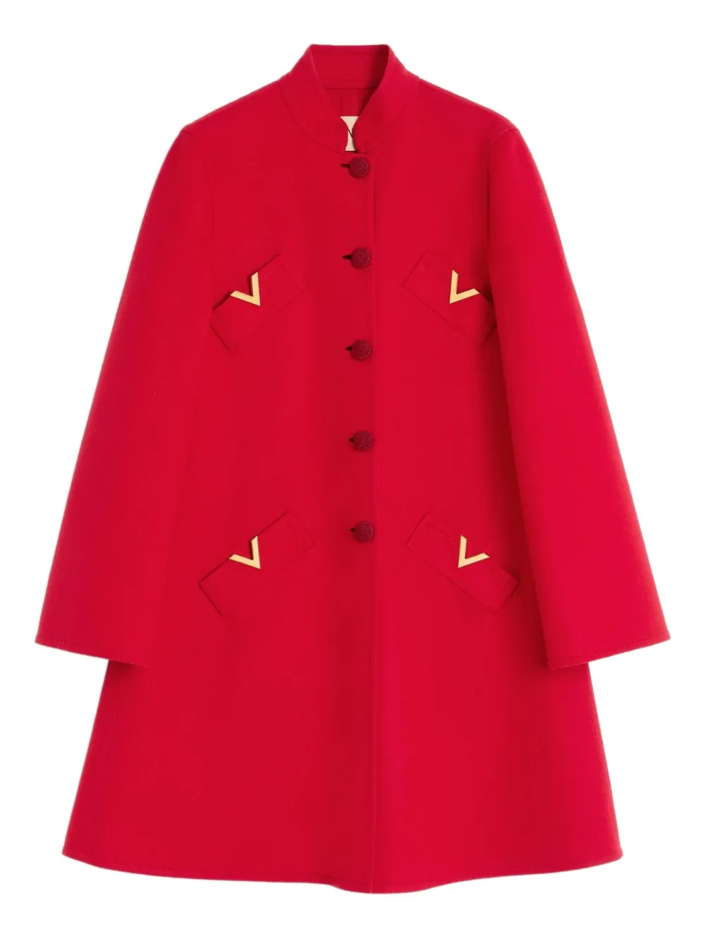 Valentino Garavani VGOLD button-up jas Rood