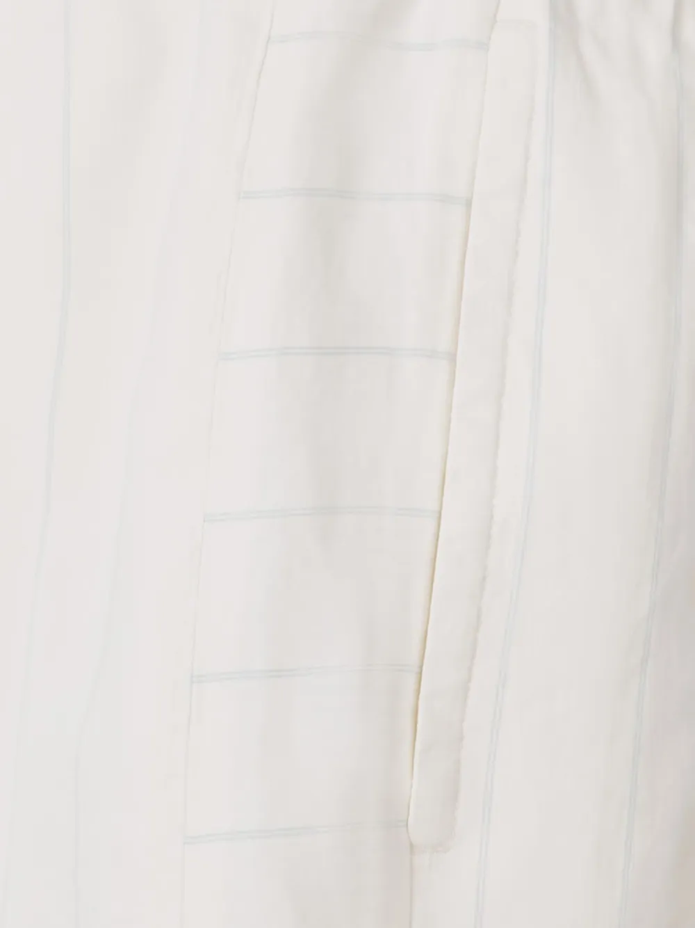 Shop Wales Bonner Striped Linen Shorts