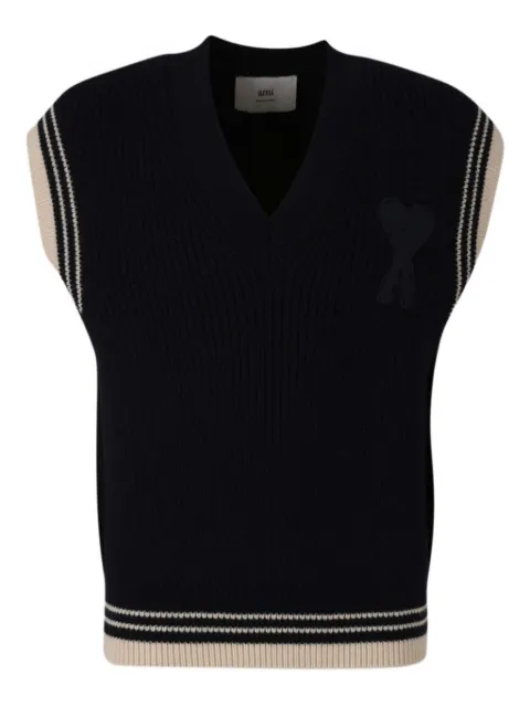 AMI Paris virgin wool vest 