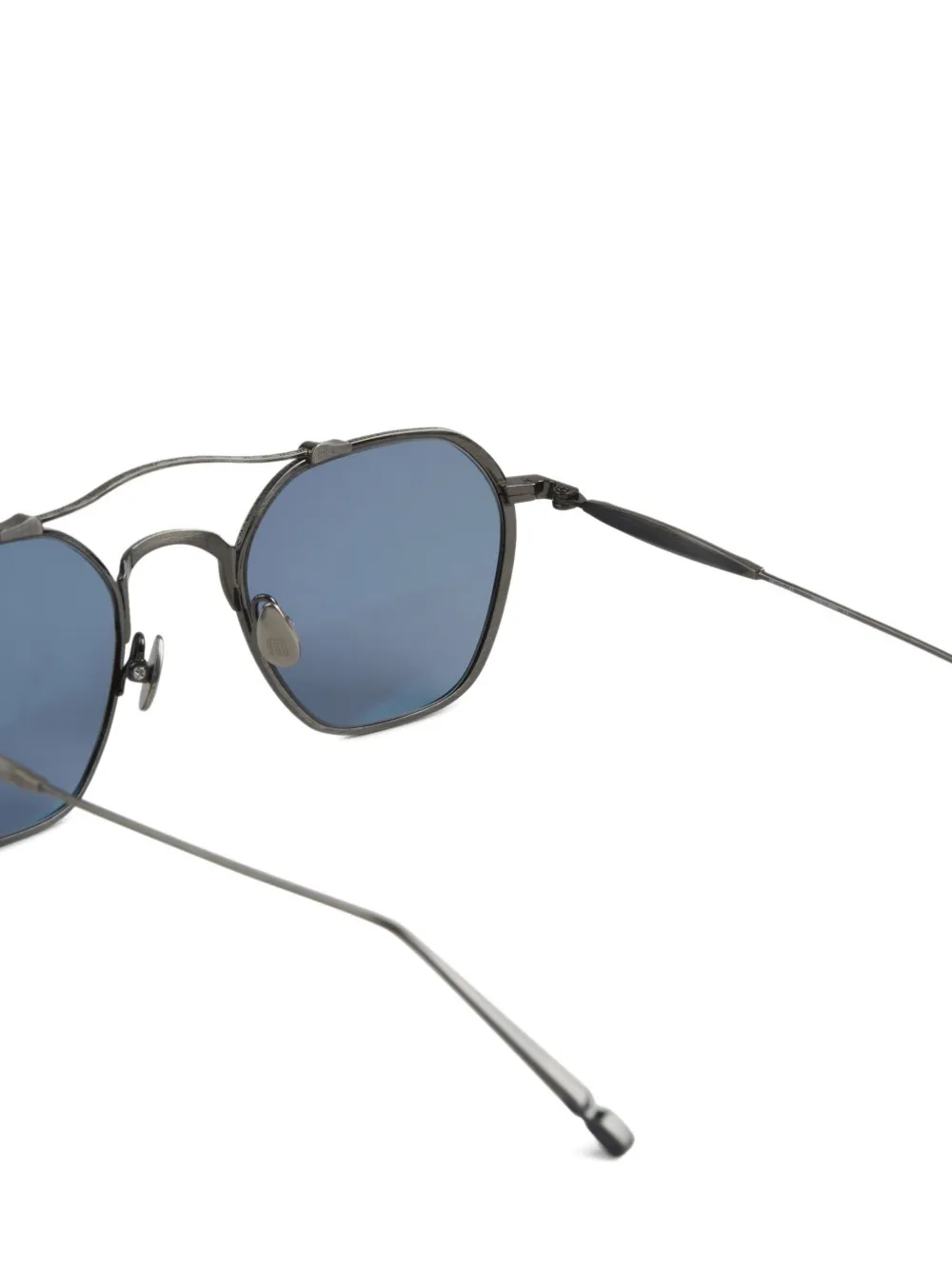 Matsuda Zonnebril met geometrisch montuur Zilver