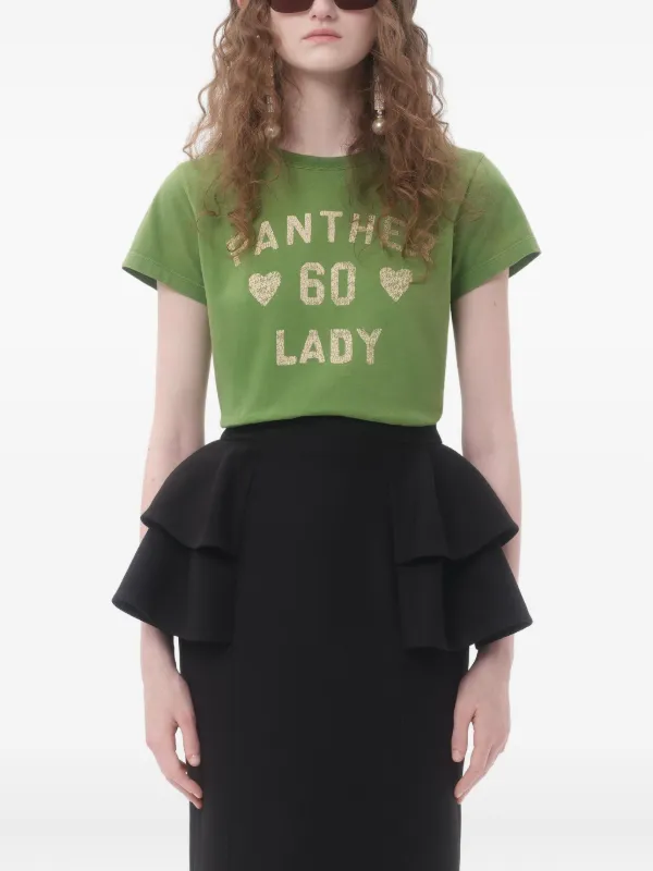 正規店買付【VALENTINO】Chez Valentino グリーン Tシャツ Valentino Garavani シェ Tシャツ | グリーン | FARFETCH JP
