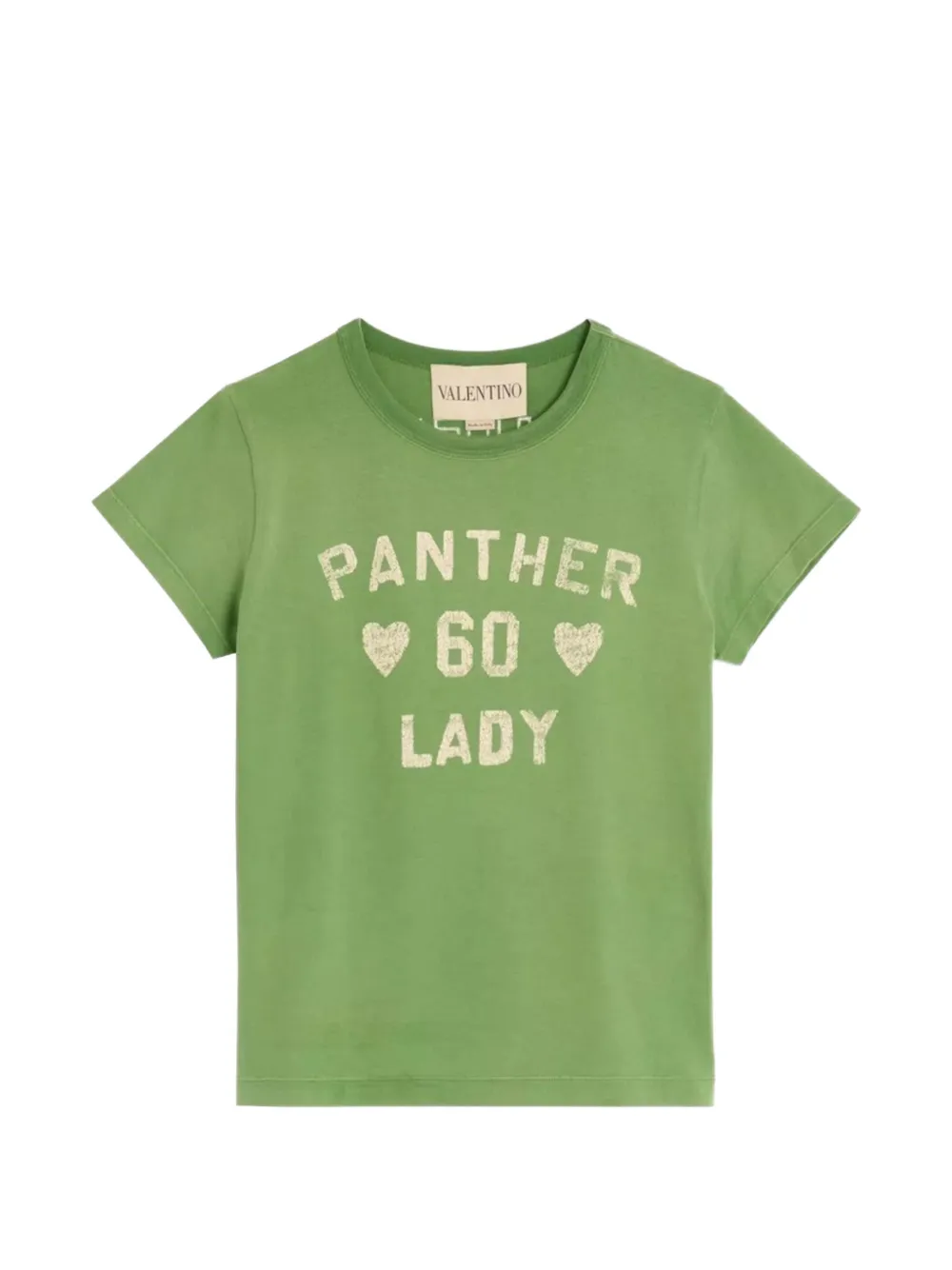 Valentino Garavani PRINTED COTTON T-SHIRT - Verde