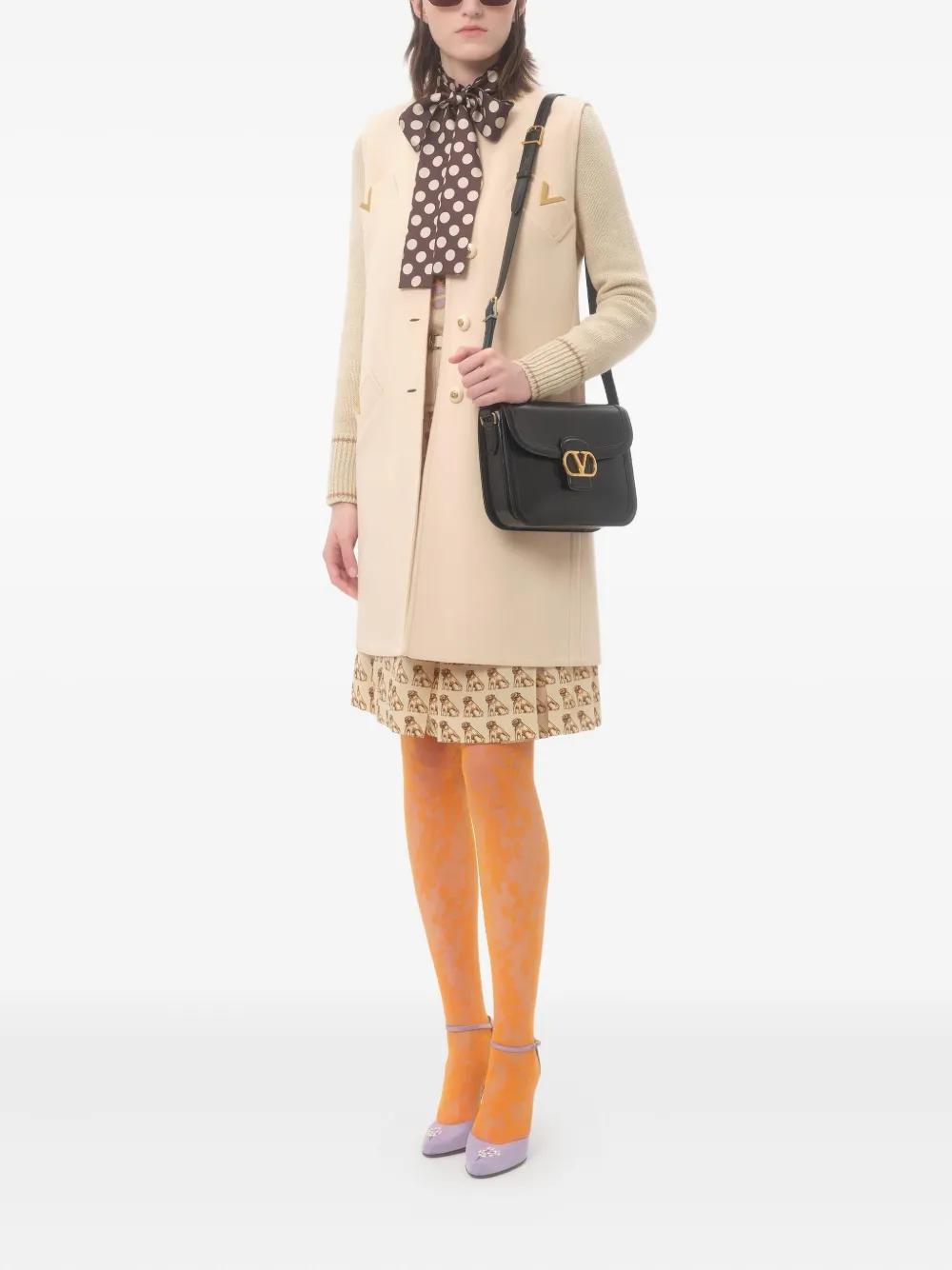 Valentino Garavani VGOLD button-up jas Beige
