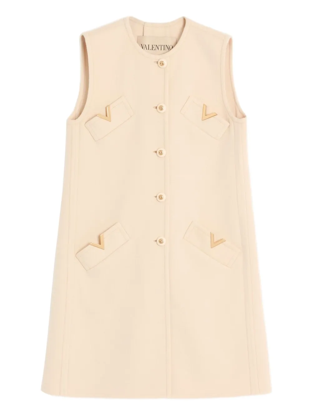 Valentino Garavani VGOLD button-up jas Beige