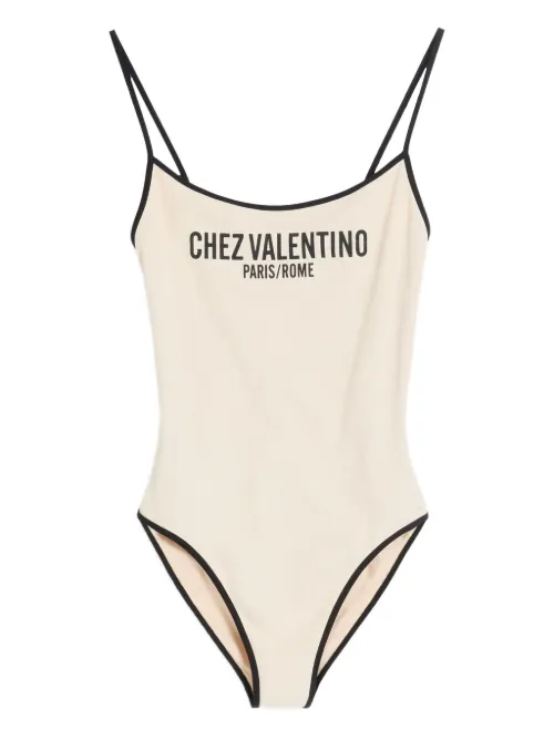 Maillot de bain à logo imprimé - Valentino Garavani - Modalova