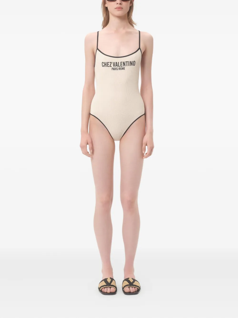 Valentino Garavani Pique badpak Beige