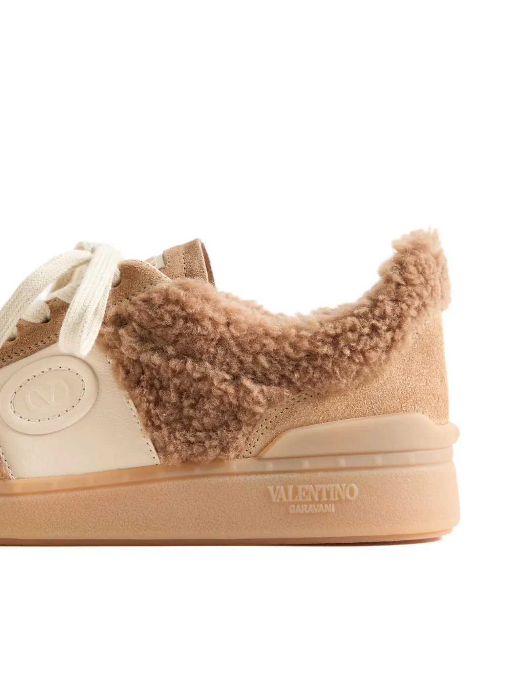Valentino Garavani Upvillage leather sneakers Neutrals