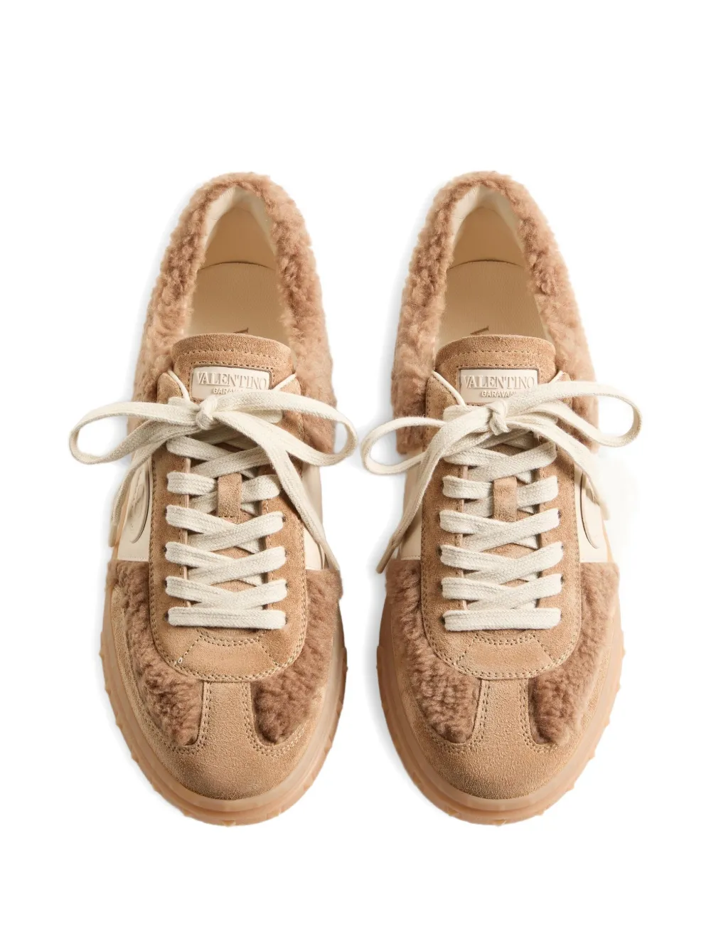 Valentino Garavani Upvillage leather sneakers Neutrals