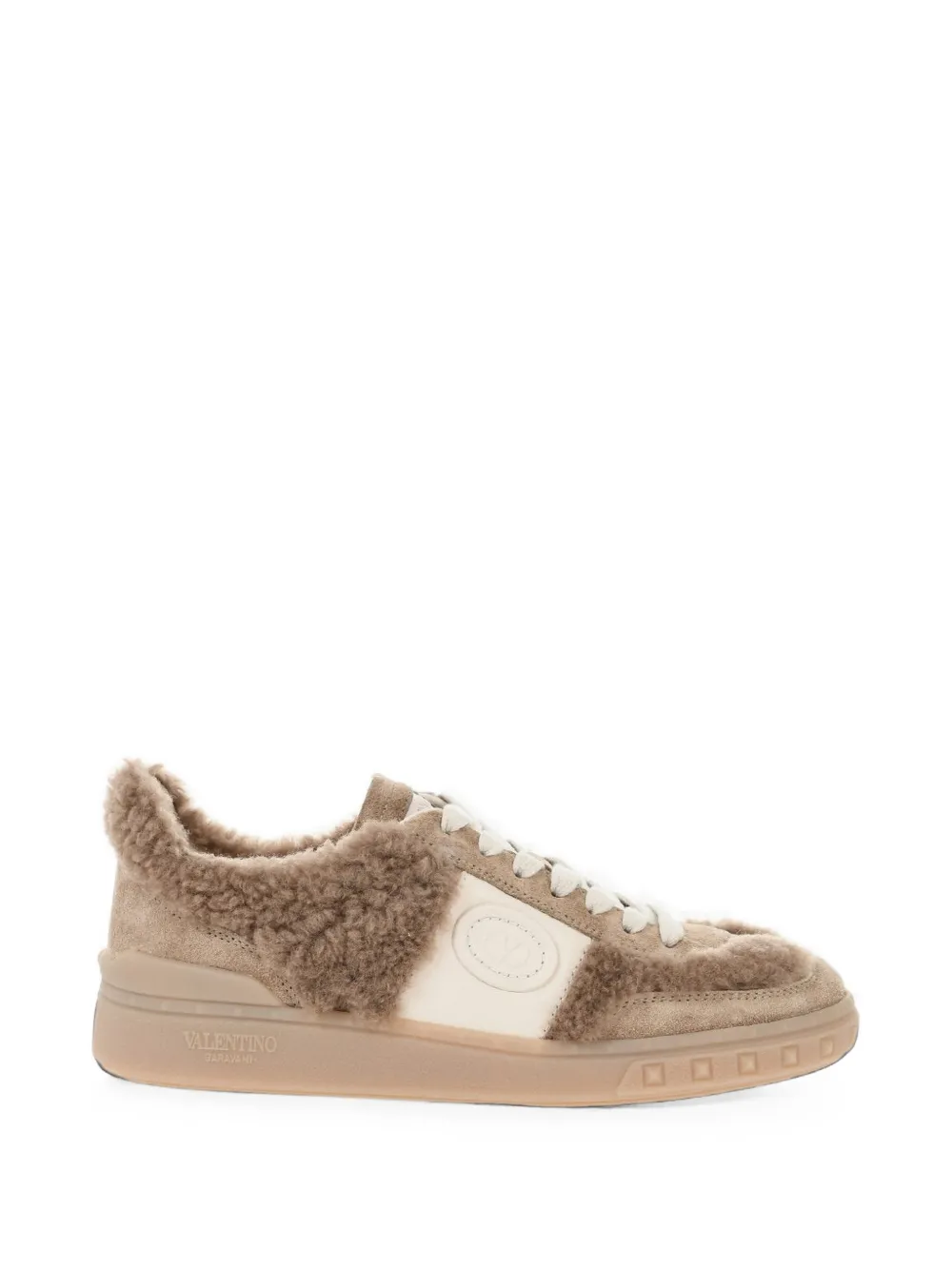 Valentino Garavani Upvillage leren sneakers Beige