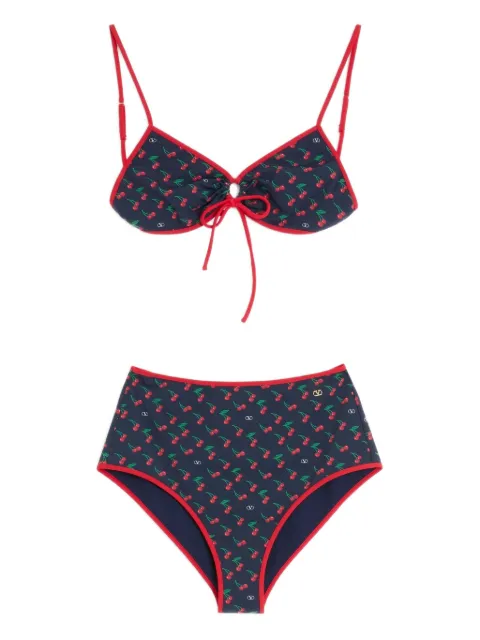 Valentino Garavani Cherryfic-print bikini 