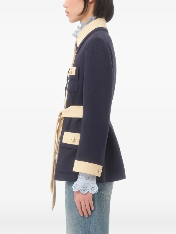 Valentino Garavani Caban Jacket | Blue | FARFETCH